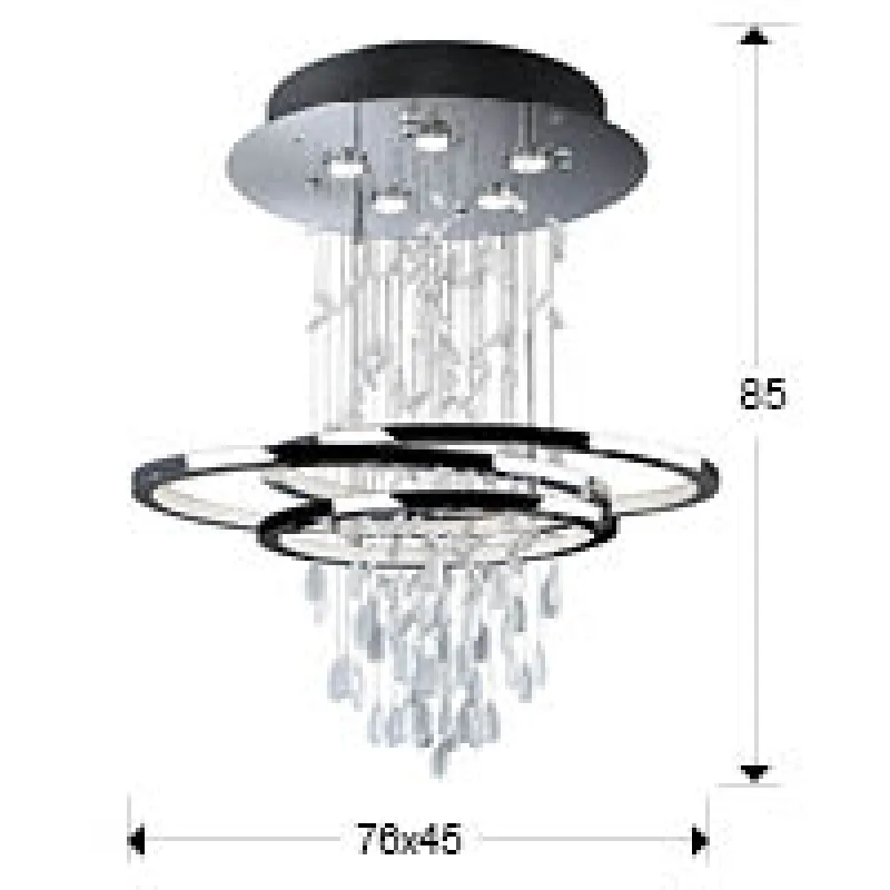 Suspensie BRUMA Schuller Led/GU10, Crom 696427 Spania