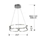 Suspensie COLETTE Schuller Led, Crom 786645 Spania