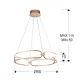 Suspensie COLETTE Schuller Led, Auriu Rose 786716 Spania