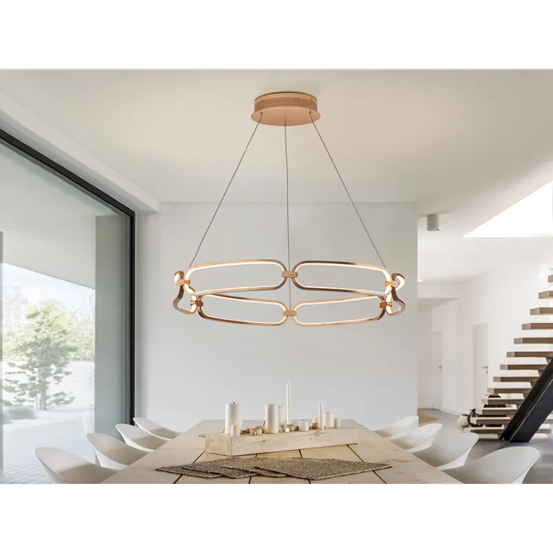 Suspensie COLETTE Schuller Led, Auriu Rose 786966 Spania