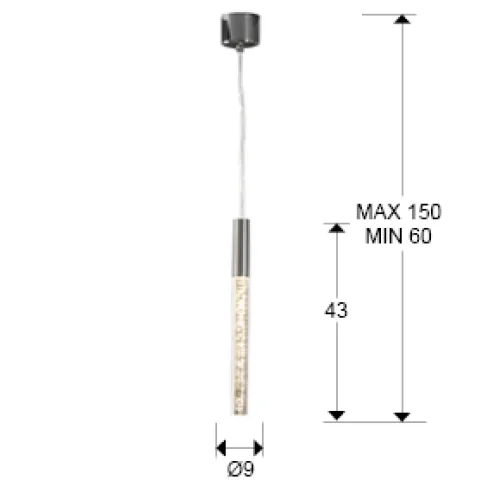 Pendul COSMO Schuller Led, Crom 827746 Spania