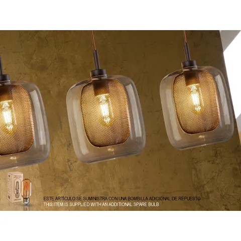 Suspensie FOX Schuller E27, Ciocolatiu 653422 Spania