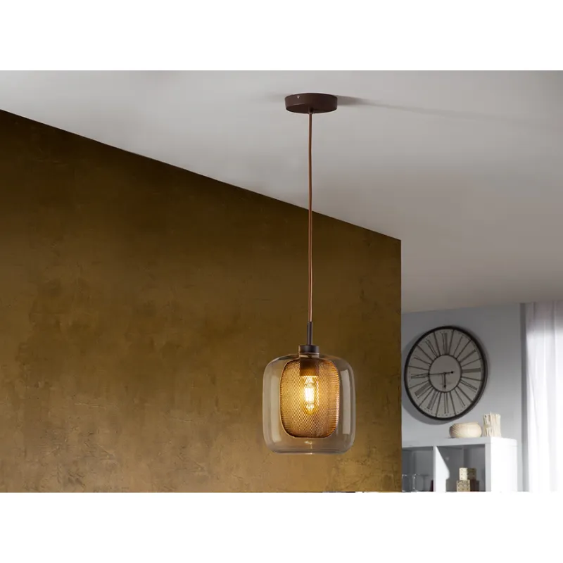 Pendul FOX Schuller E27, Ciocolatiu 653608 Spania