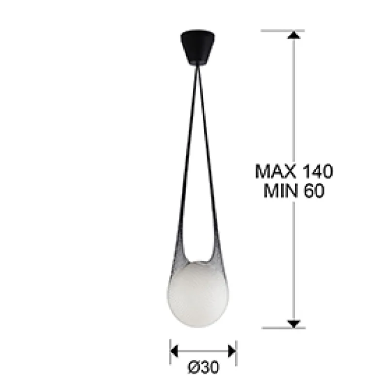 Pendul GLOBE Schuller E27, Negru 352918 Spania