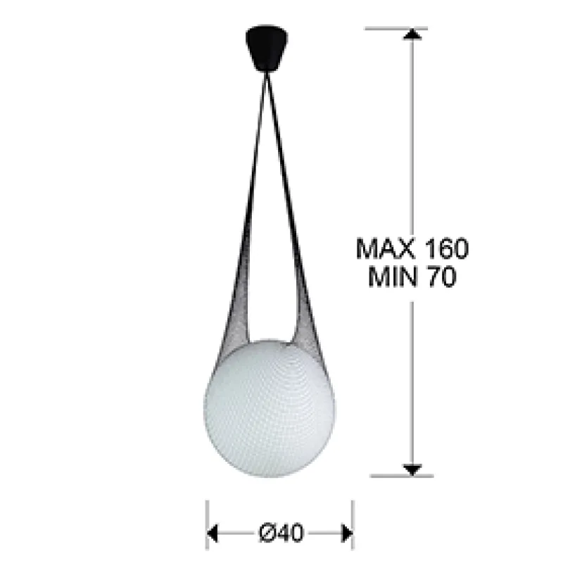 Pendul GLOBE Schuller E27, Negru 353021 Spania