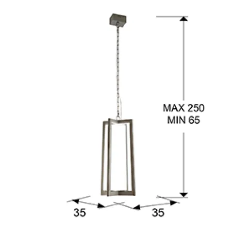 Pendul KUMA Schuller Led, Argintiu 753108 Spania