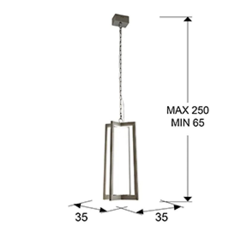 Pendul KUMA Schuller Led, Argintiu 753108 Spania
