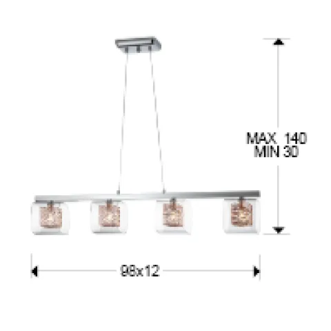Suspensie LIOS Schuller G9, Crom|Cupru   867012 Spania
