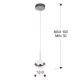 Pendul LIPSE Schuller Led, Crom 377101 Spania
