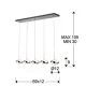 Suspensie LIPSE Schuller Led, Crom 377523 Spania