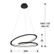 Suspensie LOOPING Schuller Led, Negru 527583 Spania