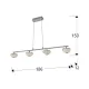 Suspensie LUA Schuller Led, Crom 726281 Spania