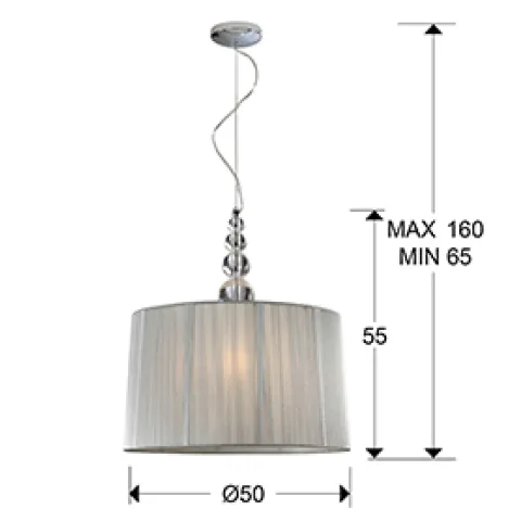 Suspensie MERCURY Schuller E27, Transparent 663554 Spania