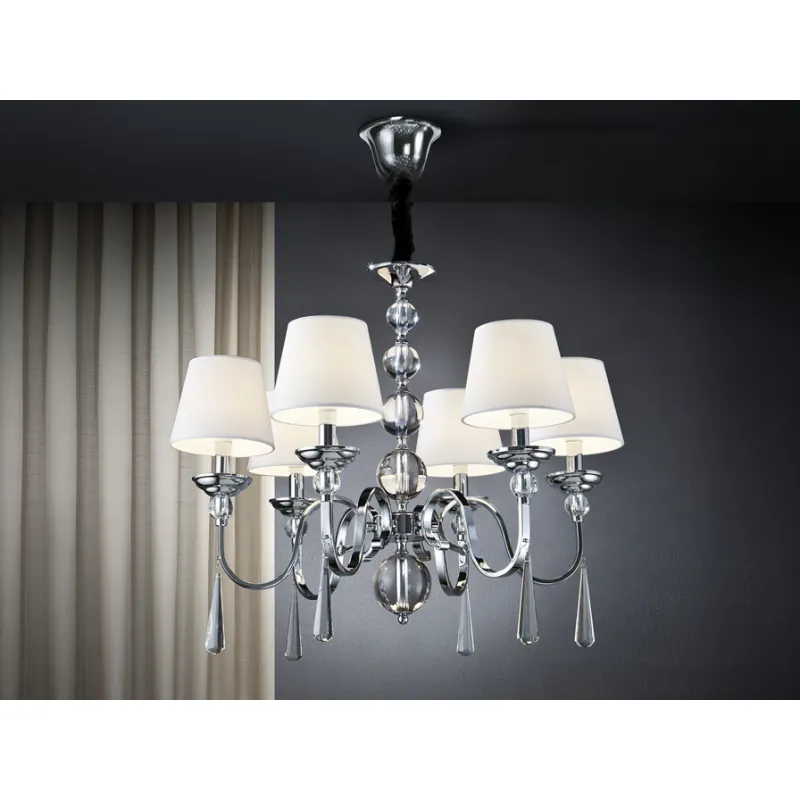 Candelabru MERCURY II Schuller E14, Crom 520783 Spania
