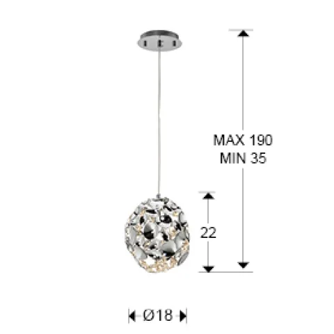 Pendul NARISA Schuller G9, Crom 266028 Spania