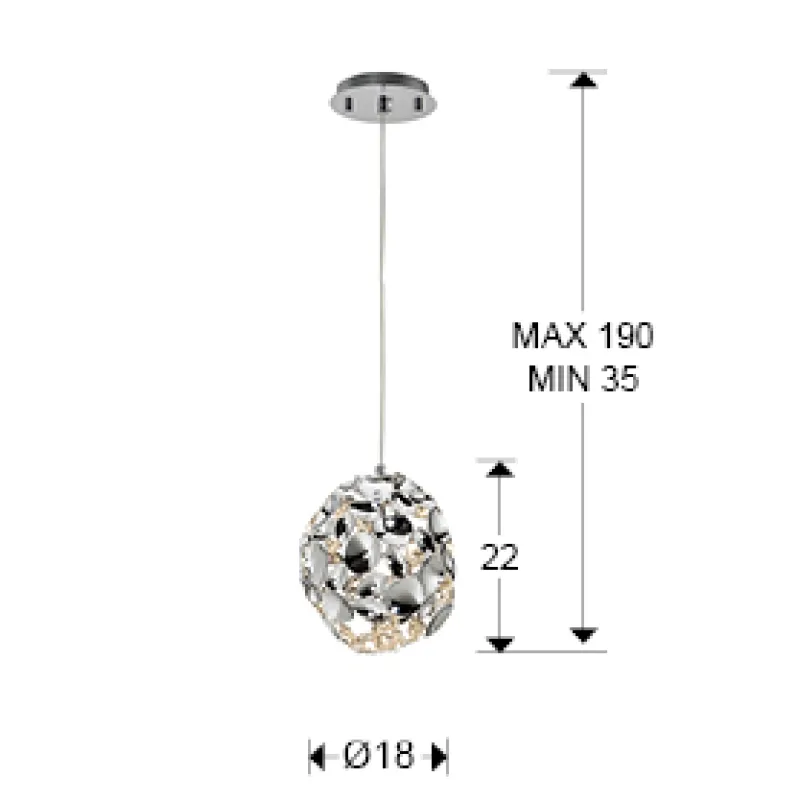 Pendul NARISA Schuller G9, Crom 266028 Spania