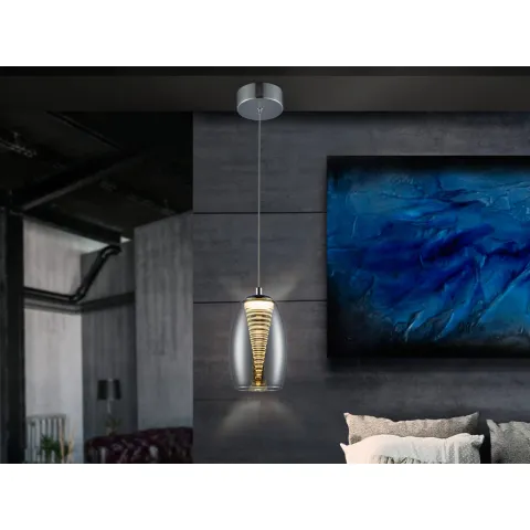 Pendul NEBULA Schuller Led, Crom 584102 Spania