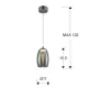 Pendul NEBULA Schuller Led, Crom 584102 Spania