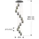 Candelabru NEBULA Schuller Led, Crom 584541 Spania