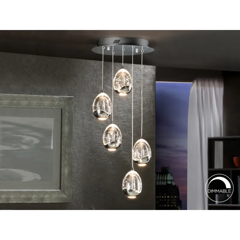 Suspensie ROCIO Schuller Led, Crom 783517 Spania