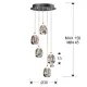 Suspensie ROCIO Schuller Led, Crom 783517 Spania