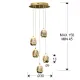 Suspensie ROCIO Schuller Led, Auriu 783529 Spania