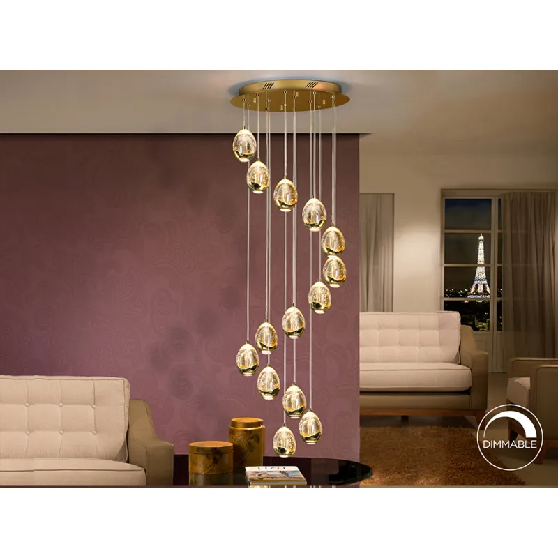 Suspensie  Schuller Led, Auriu 785648B Spania