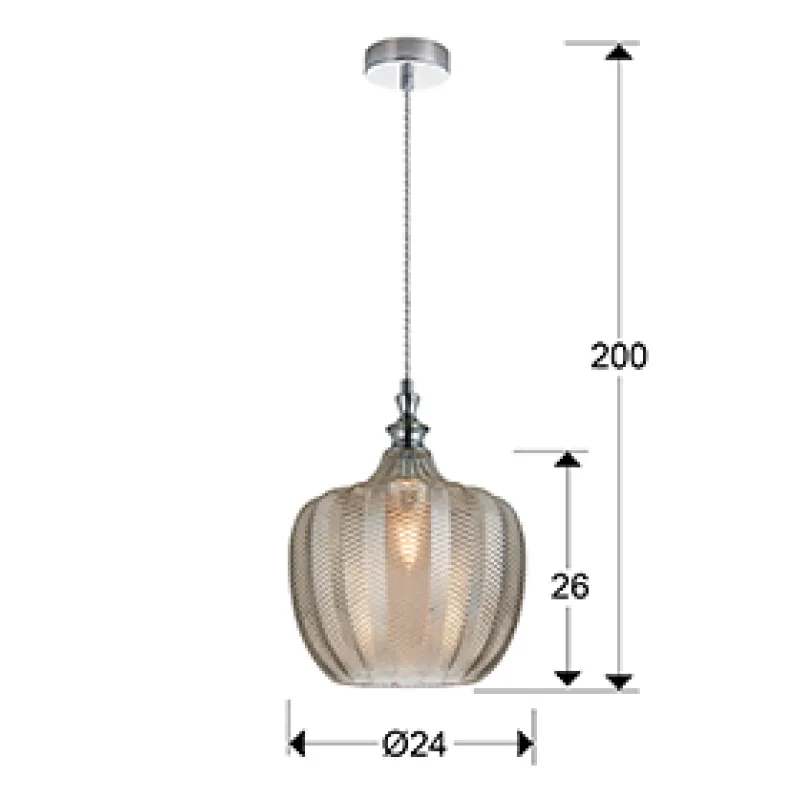 Pendul Spiga Schuller E27, Crom 747011 Spania