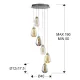 Suspensie TACCIA Schuller Led, Crom 394834 Spania