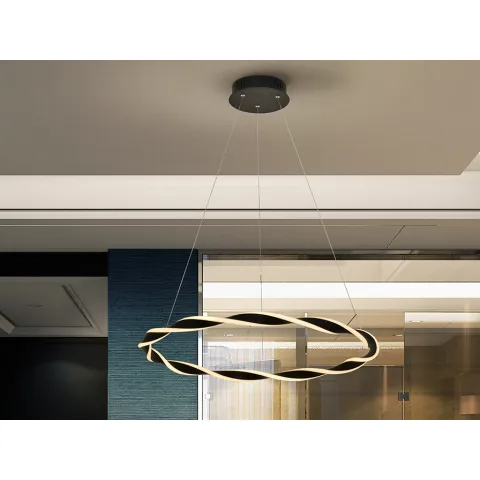 Suspensie TRENZA Schuller Led, Negru Mat 829731 Spania