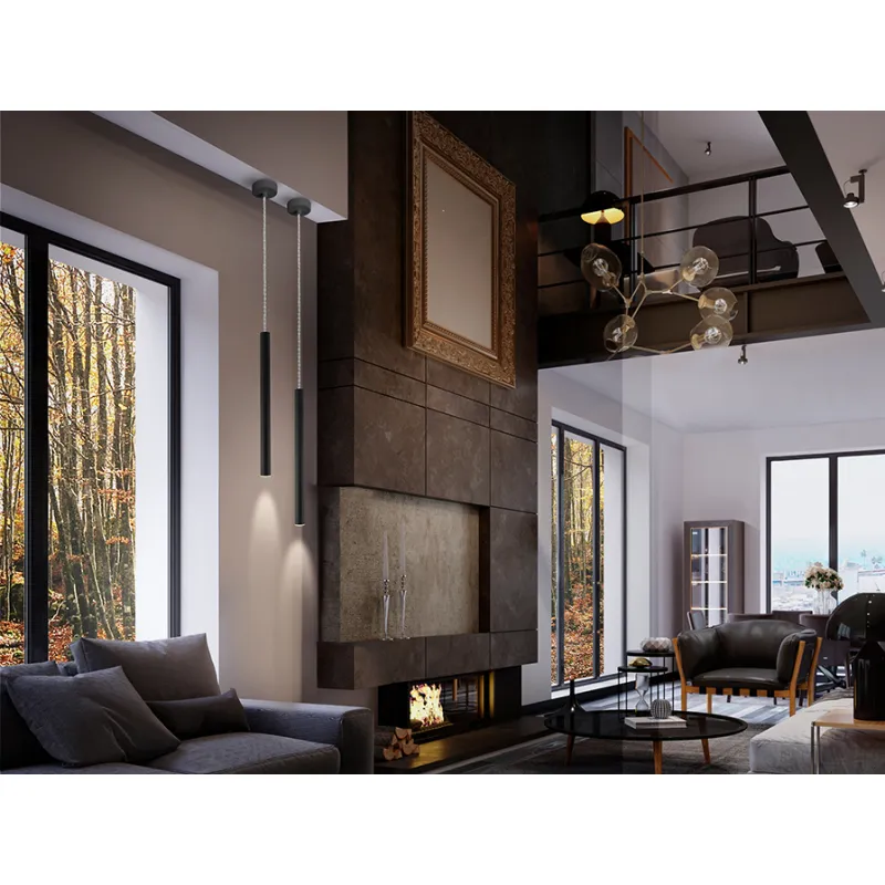 Pendul Tehnic VARAS Schuller Led, Negru Mat 373067 Spania