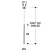 Pendul VARAS Schuller Led, Crom 373084 Spania