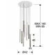 Suspensie VARAS Schuller Led, Auriu Stralucitor|Alb Mat 373250D Spania