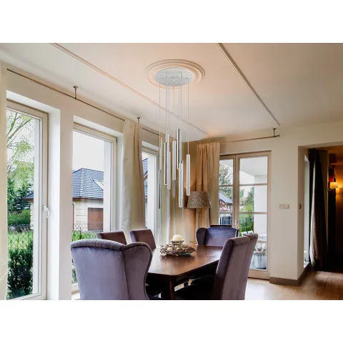 Suspensie VARAS Schuller Led, Crom|Alb Mat 373261 Spania