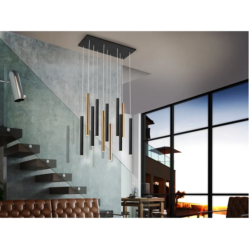 Suspensie VARAS Schuller Led, Auriu|Negru Mat 373357 Spania