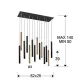 Suspensie VARAS Schuller Led, Auriu|Negru Mat 373425D Spania