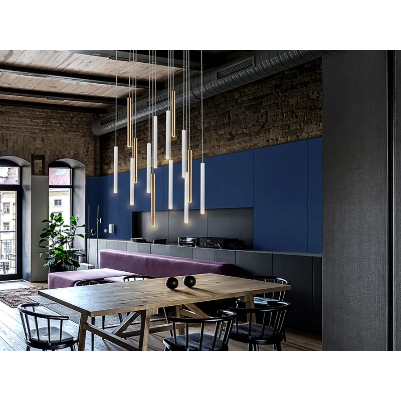 Suspensie VARAS Schuller Led, Auriu Stralucitor|Alb Mat 373437GD Spania