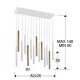 Suspensie VARAS Schuller Led, Auriu Stralucitor|Alb Mat 373437 Spania