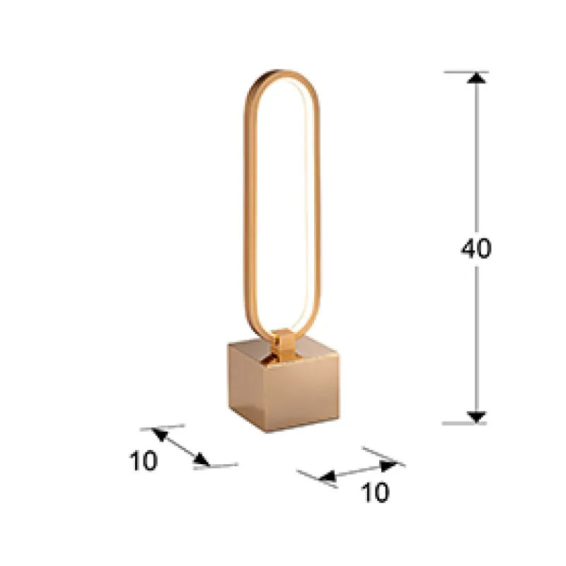 Veioza COLETTE Schuller Led, Auriu Rose 787253 Spania