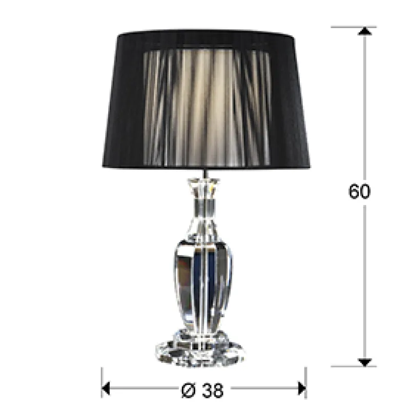 Veioza CORINTO II Schuller E27, Transparent 662413 Spania