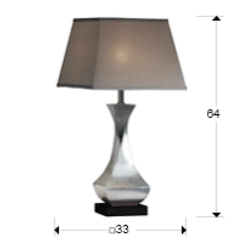 Veioza DECO Schuller E27, Foita De Argint|Crom 661565 Spania