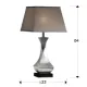 Veioza DECO Schuller E27, Foita De Argint|Crom 661565 Spania