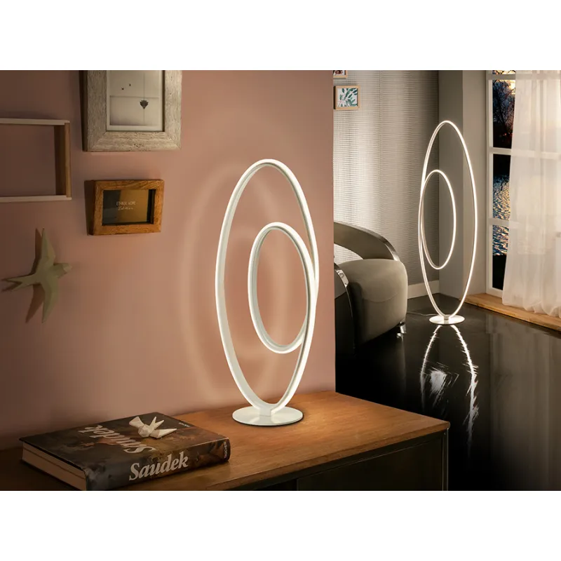 Veioza LOOP Schuller Led, Alb Slefuit 614259 Spania