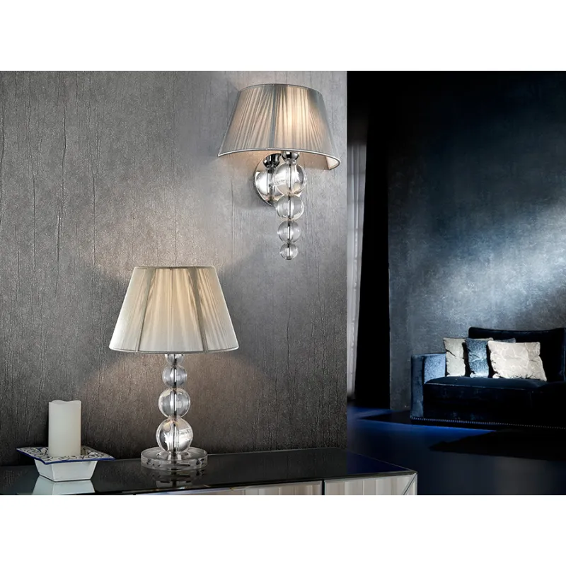 Veioza MERCURY Schuller E27, Argintiu|Transparent 662110 Spania