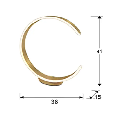 Veioza OZONO Schuller Led, Auriu Mat 635387 Spania