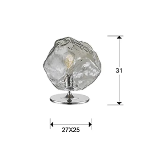 Veioza PETRA Schuller E27, Crom 213547 Spania