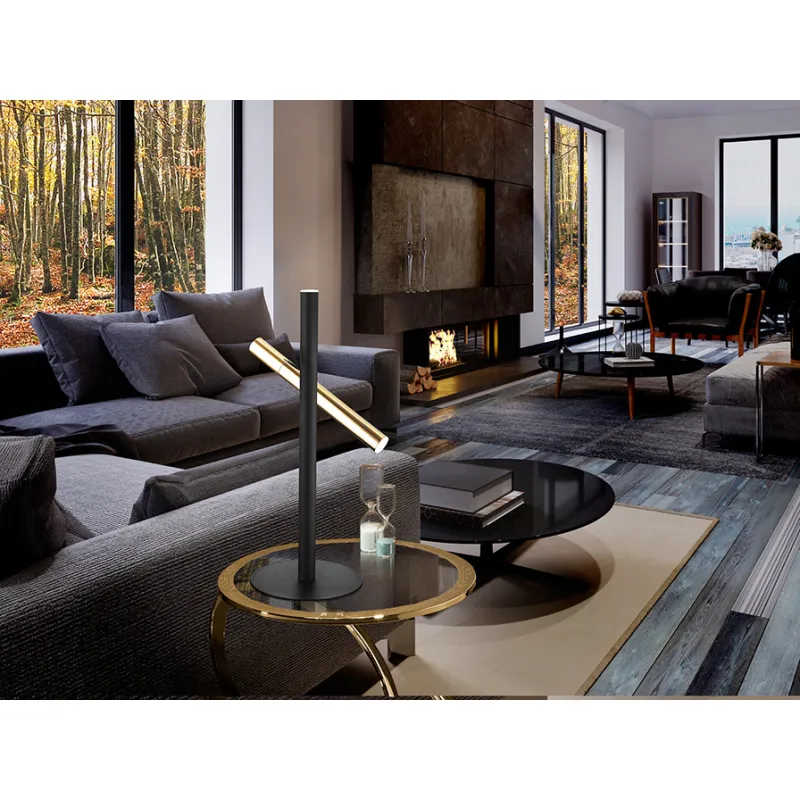 Veioza VARAS Schuller Led, Negru Mat|Auriu 373579 Spania