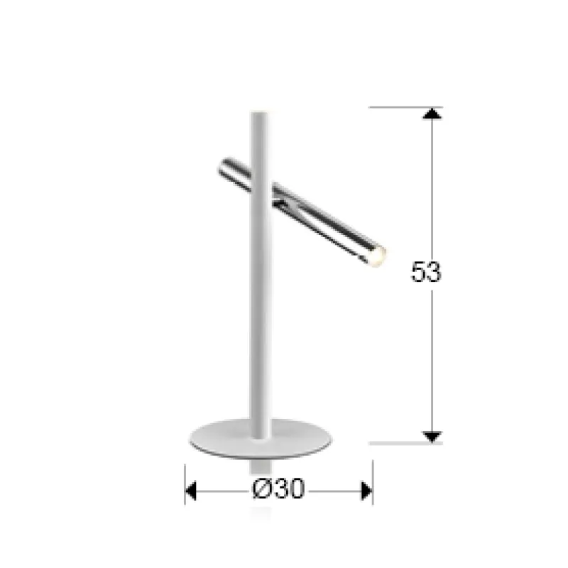 Veioza VARAS Schuller Led, Crom|Alb Mat 373581 Spania