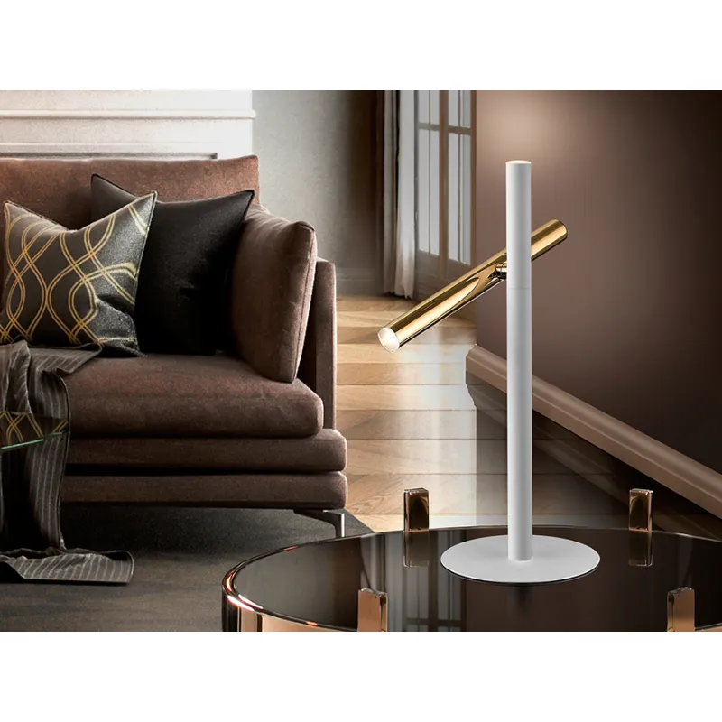 Veioza VARAS Schuller Led, Alb Mat|Auriu 373599 Spania