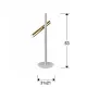 Veioza VARAS Schuller Led, Alb Mat|Auriu 373599 Spania